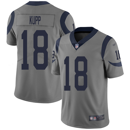 Los Angeles Rams Limited Gray Men Cooper Kupp Jersey NFL Football #18 Inverted Legend